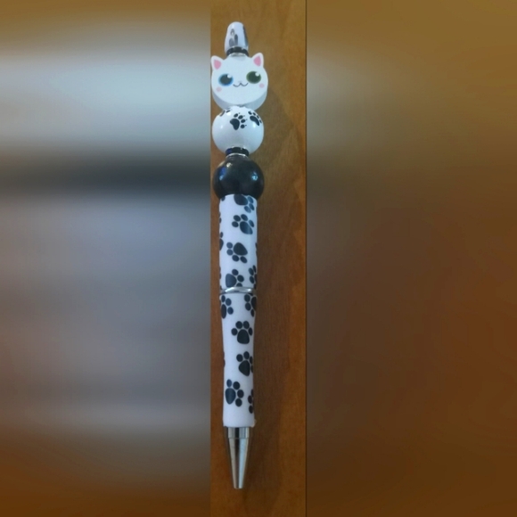 Other - Adorable Cat Beaded Ink Pen